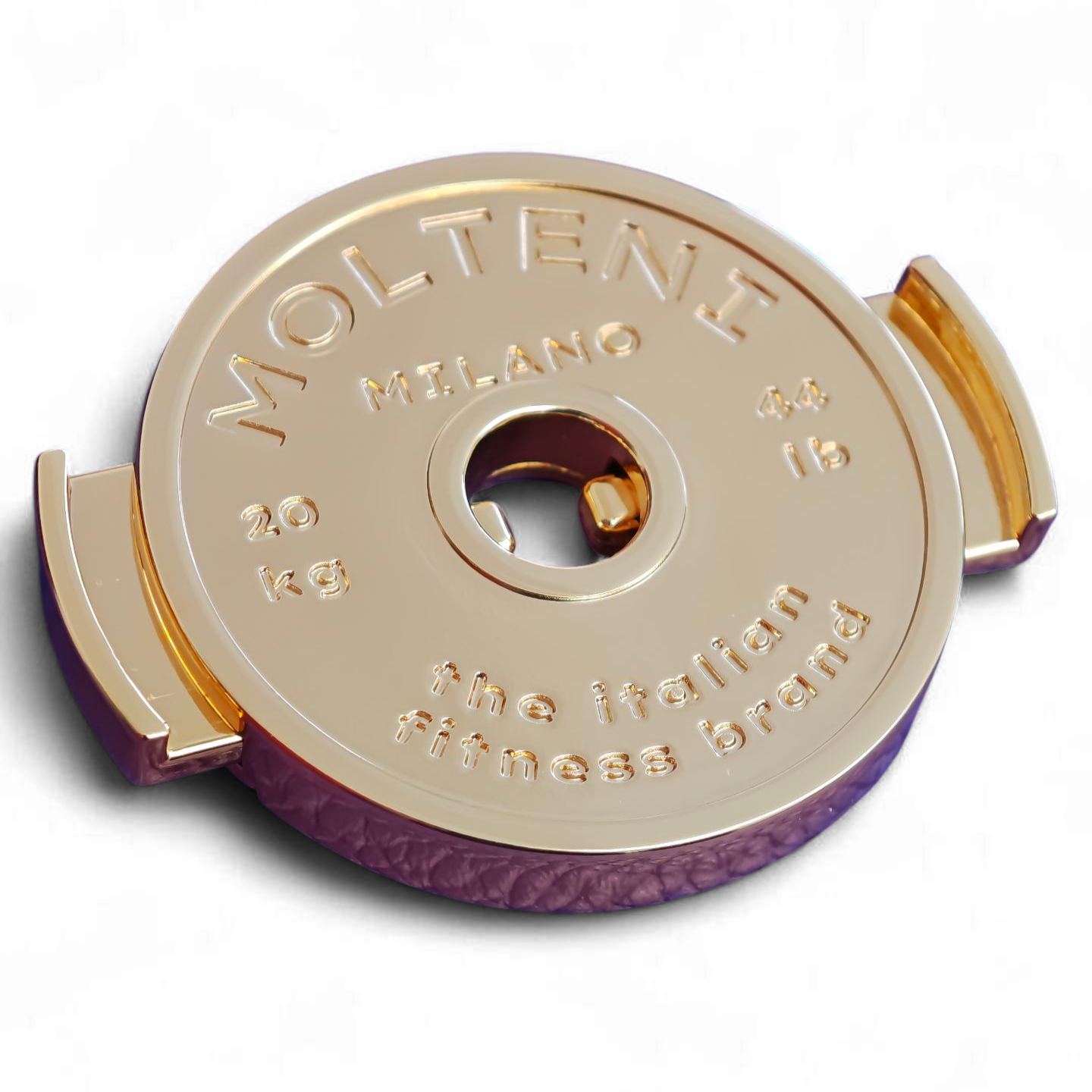 Chiusura borsa modello TINA e CRIS che simula il caricamento di un disco su un bilanciere