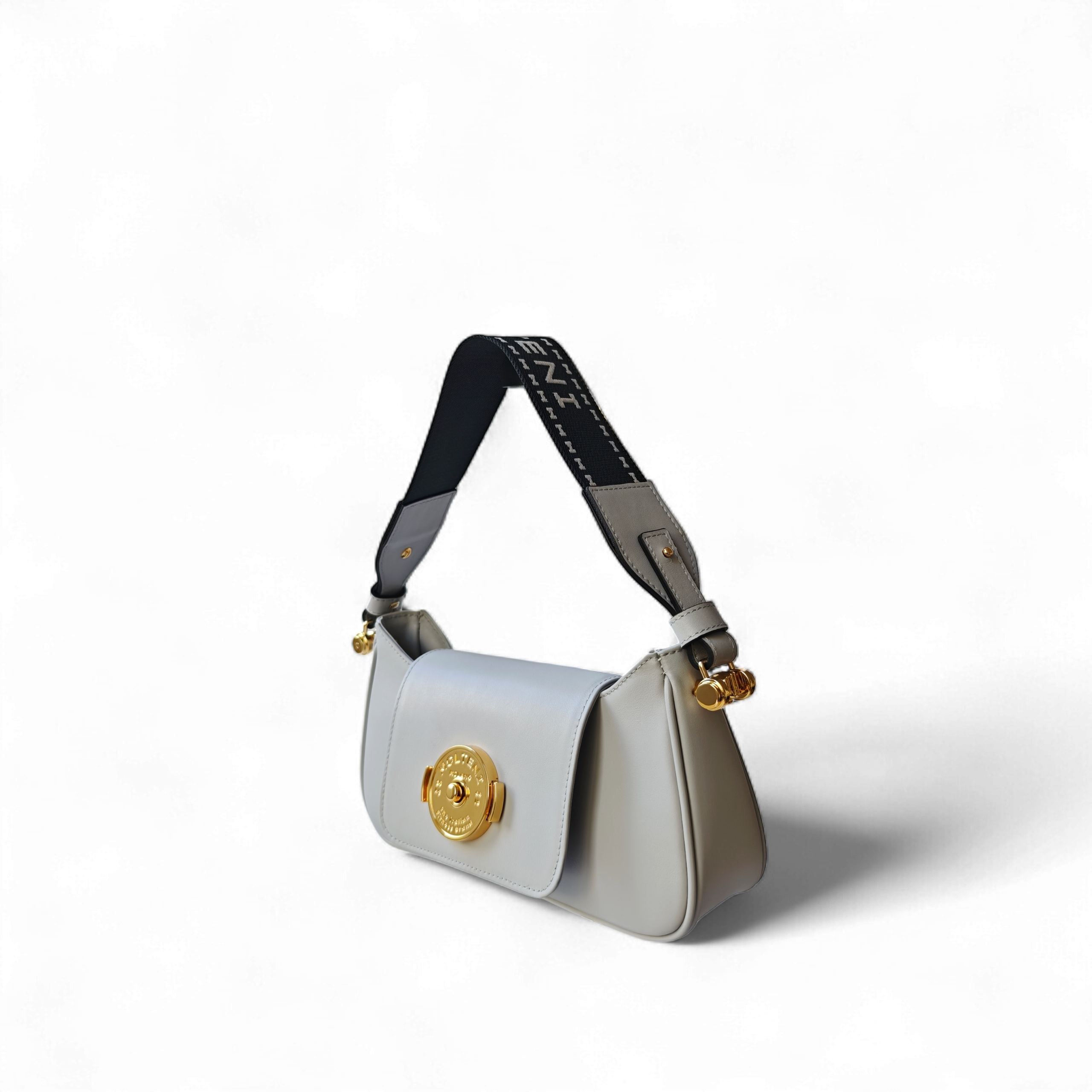 TINA small - GREY pelle liscia