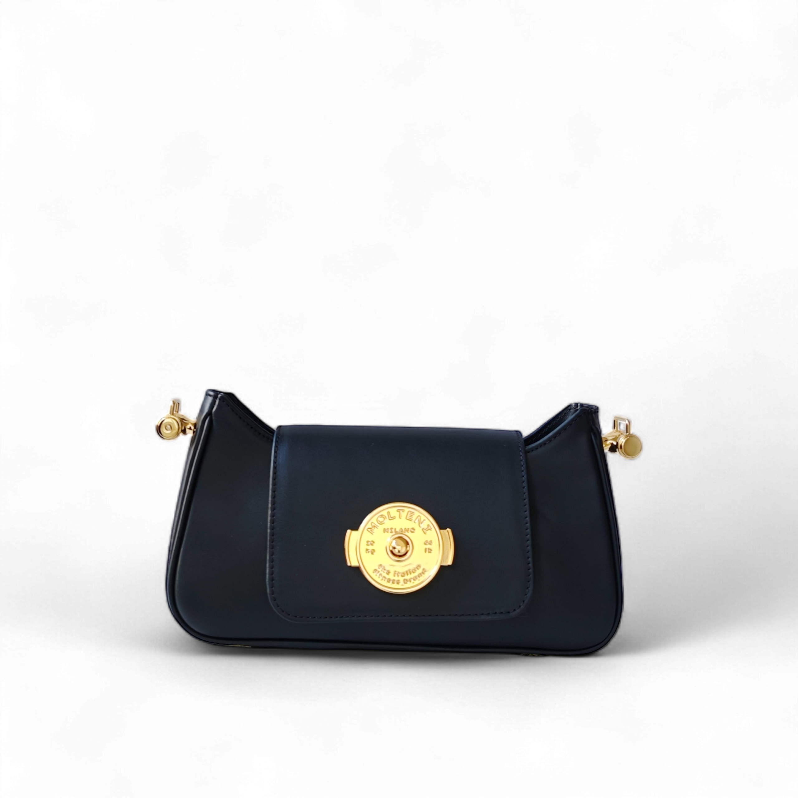 TINA small - BLACK pelle liscia