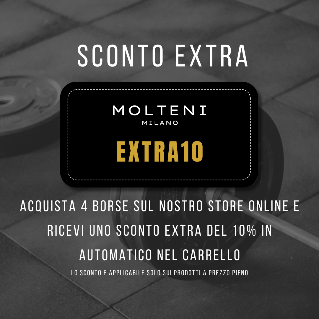 Extra sconto del 10% nel carrello se si acquistano 4 borse