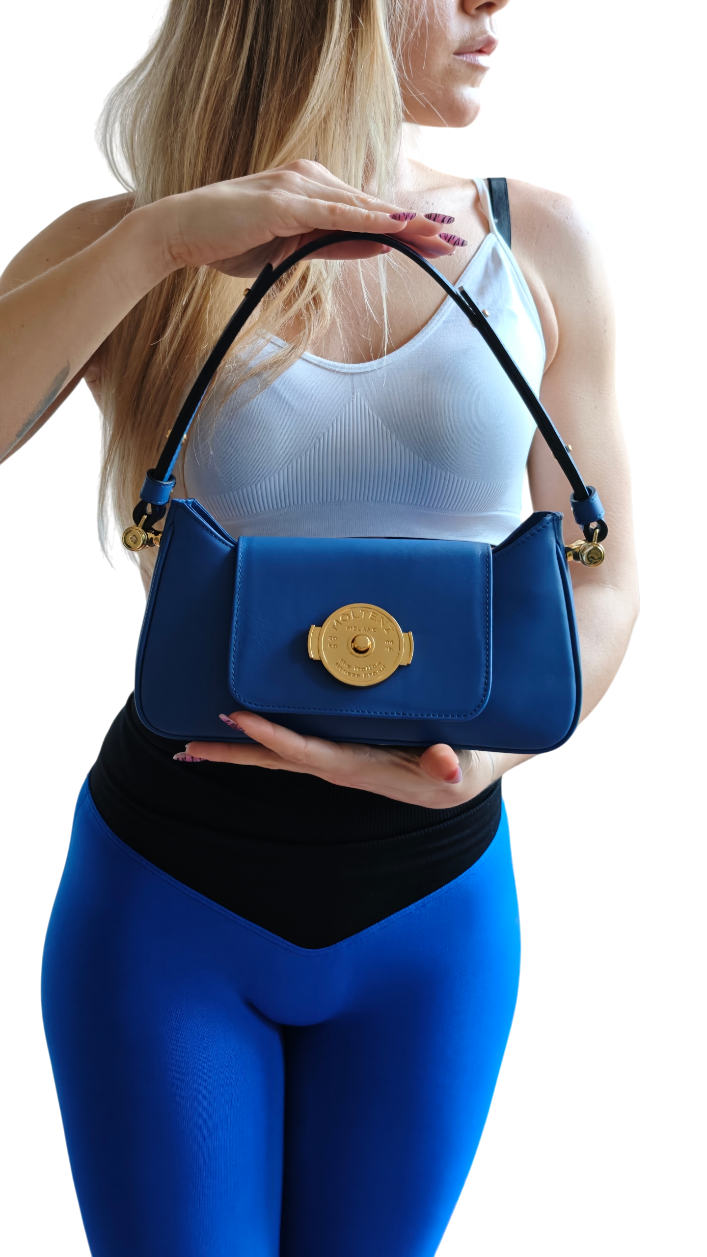 TINA small - NAVY BLUE pelle liscia